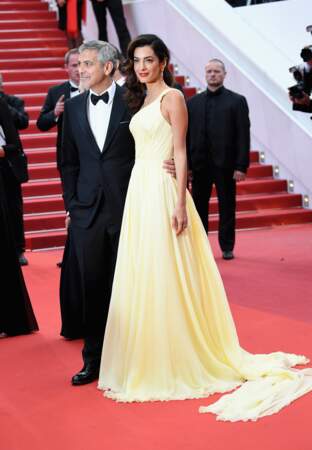George Clooney et Amal Clooney en Atelier Versace 