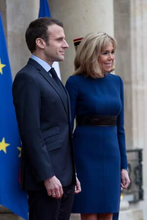 Brigitte Macron porte pour la seconde fois cette tenue Louis Vuitton
