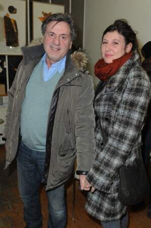 Daniel Auteuil et sa femme au vernissage de l'exposition du peintre Pierre-Marie Brisson