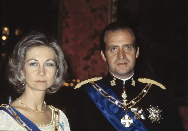 La Reine Sofia et Juan Carlos d'Espagne en 1978 à Madrid