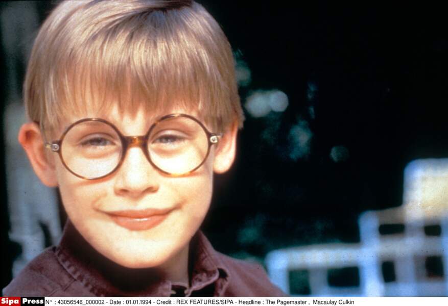 Macaulay Culkin à 14 ans dans le film "The Pagemaster" (1994)