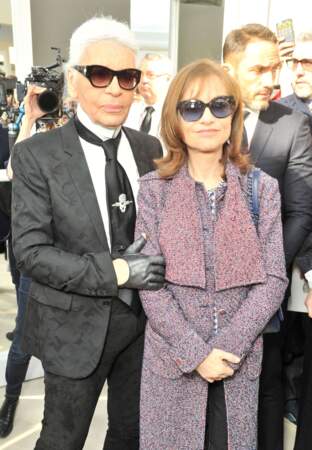 Karl Lagerfeld et Isabelle Huppert 