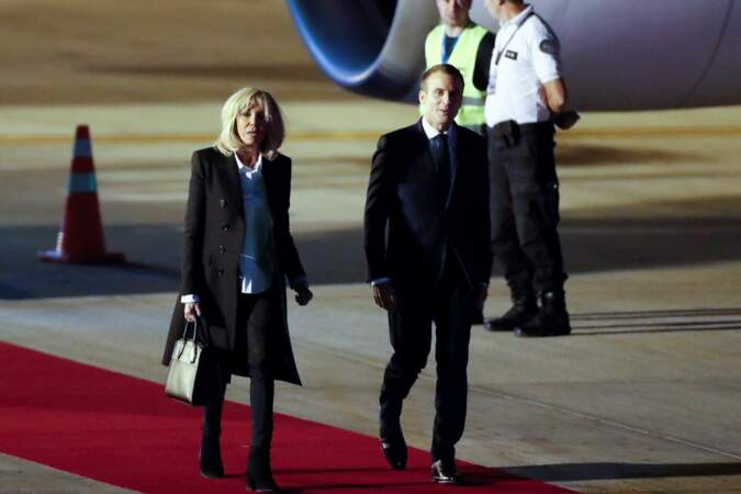 Emmanuel et Brigitte Macron arrivent en Argentine pour le sommet du G20, le 28 novembre 2018