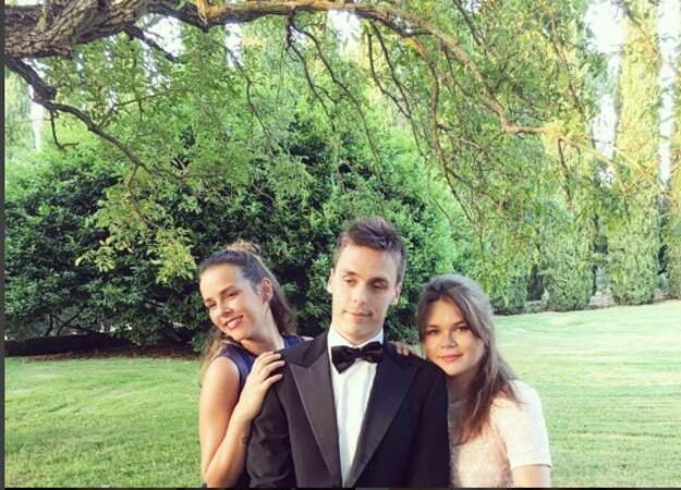 Les trois Mousquetaires Pauline, Louis et Camille, été 2016, au mariage d'une cousine en Italie