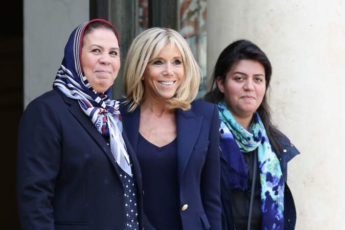 Brigitte Macron a reçu Latifa Ibn Ziaten,la mère du premier militaire assassiné par Mohammed Merah 
