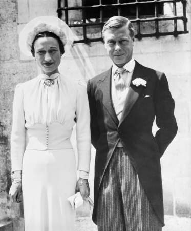 Portrait de Wallis Simpson et Edouard VIII lors de leur mariage à Monts en juin 1937