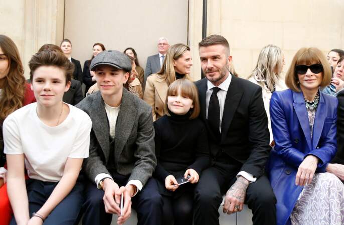 A cette occasion, Harper Beckham arborait une nouvelle coiffure : un carré court avec une frange
