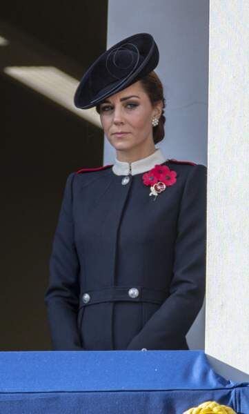 Kate Middleton lors de la cérémonie du centenaire de l'armistice, le 11 novembre 2018