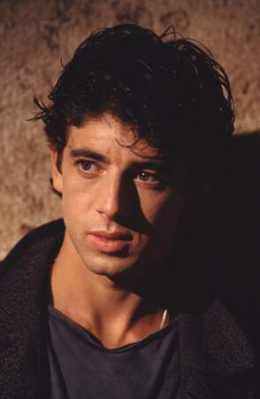 Patrick Bruel, sur le tournage du clip de "Casser la Voix" en 1989