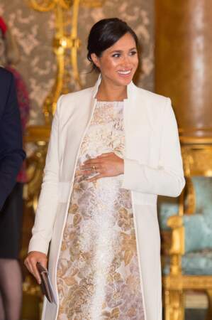 Meghan Markle, souriante et radieuse à la cérémonie en l'honneur de son beau-père, le prince Charles