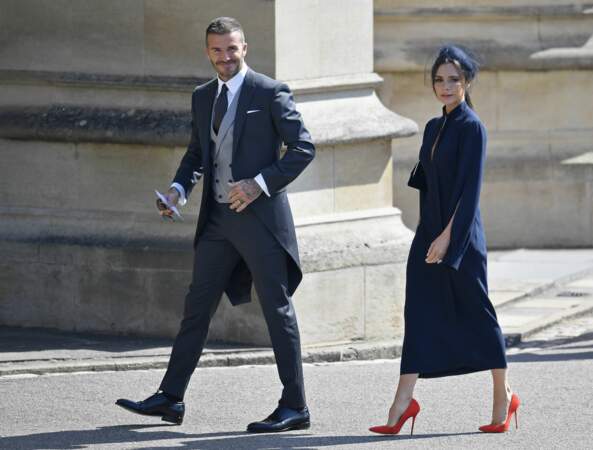 David et Victoria Beckham au mariage de Meghan Markle et du prince Harry
