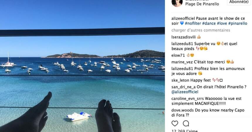 Alizée est en Corse avec son amoureux à Sainte Lucie 