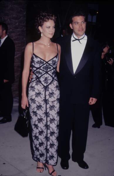Charlize Theron et l'acteur Craig Bierko, avec lequel elle fut en couple de 1995 à 1997