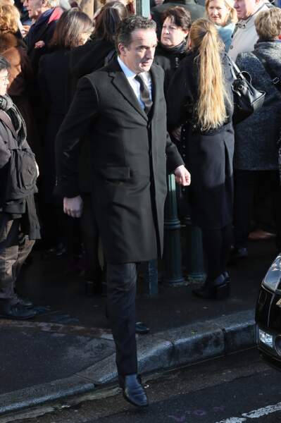 Olivier Sarkozy lors des obsèques d'Andrée Sarkozy, à Neuilly-Sur-Seine