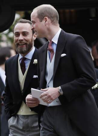 James Middleton et le Prince William, à l'issue de la cérémonie