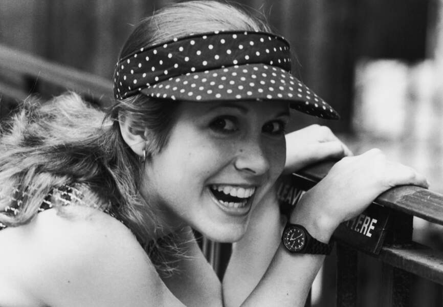 Portrait de Carrie Fisher en 1983