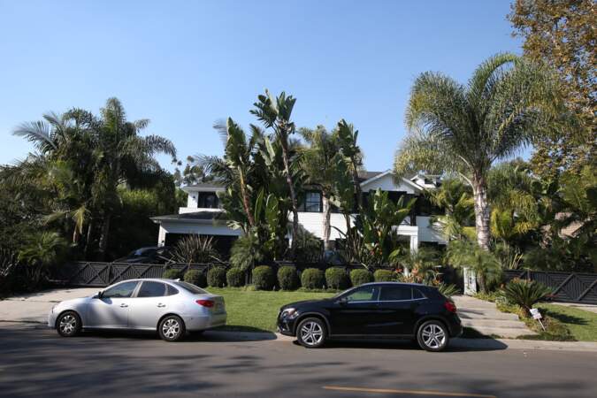 La villa de Johnny Hallyday dans le quartier de Pacific Palisades à Los Angeles le 6 décembre 2017