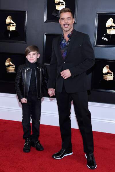 Ricky Martin très chic avec son fils
