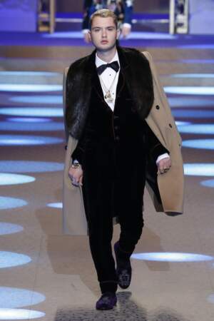 Rafferty Law, le fils de Jude Law,  s'est aussi illustré lors du défilé Dolce & Gabbana