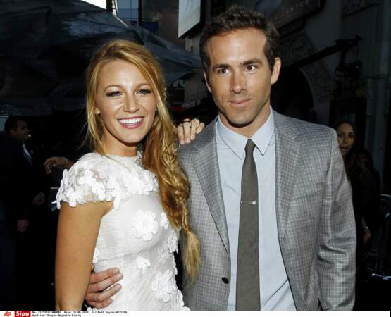 Blake Lively et Ryan Reynolds se sont rencontrés en 2010 sur le tournage de Green Lantern. Ici le 15 juin 2011. 