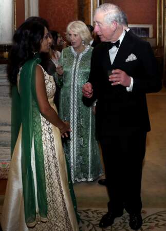 Le prince Charles et Camilla Parker Bowles au palais de Buckingham à Londres, le 5 février 2019