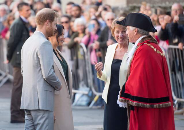 Meghan Markle et le prince Harry à Chichester, dans le Sussex, le 3 octobre 2018.