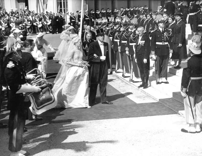 19 avril 1956 : Grace Kelly sublime pour son mariage avec Rainier de Monaco