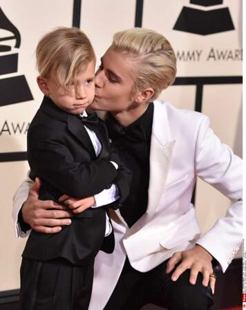 Justin Bieber et son petit frère, Jaxon