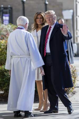 Melania Trump a fait une apparition remarquée pour la Saint-Patrick