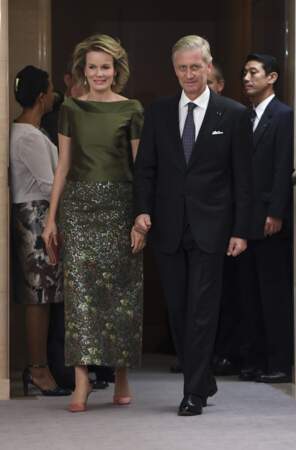 La Reine Mathilde et le Roy Philippe de Belgique en visite au Japon