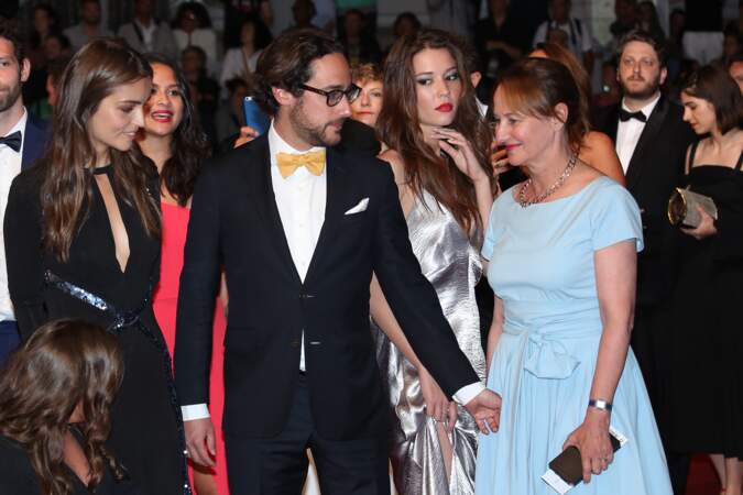 Festival de Cannes : Ségolène Royal, son fils Thomas Hollande,sa compagne Emilie Broussouloux 