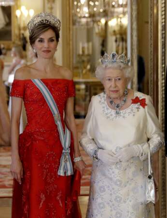La reine d'Angleterre et la reine d'Espagne