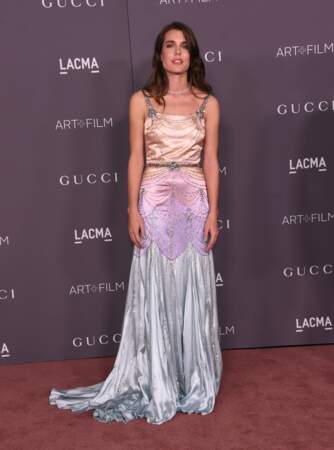Charlotte Casiraghi est sublime dans cette robe longue et fluide signée Gucci