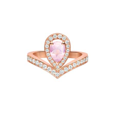 En or rose, quartz rose et diamants, 6250€, Chaumet