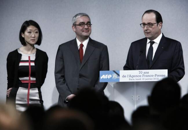 Fleur Pellerin, Emmanuel Hoog et François Hollande