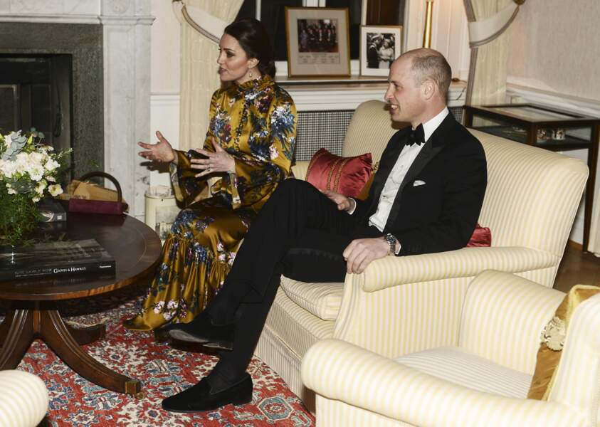 Kate Middleton et le prince William en marge du dîner organisé à Stockholm