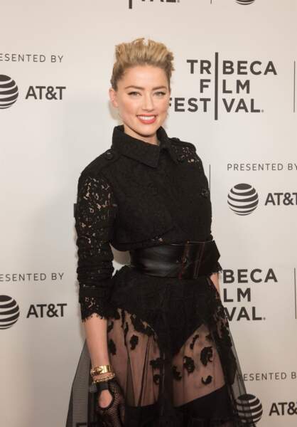 Amber Heard très séduisante à la première de "Gully" au Festival de Tribeca, à New York, le 27 avril 2019.