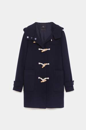 Authentique, duffle coat, 79,95 € (Zara). 