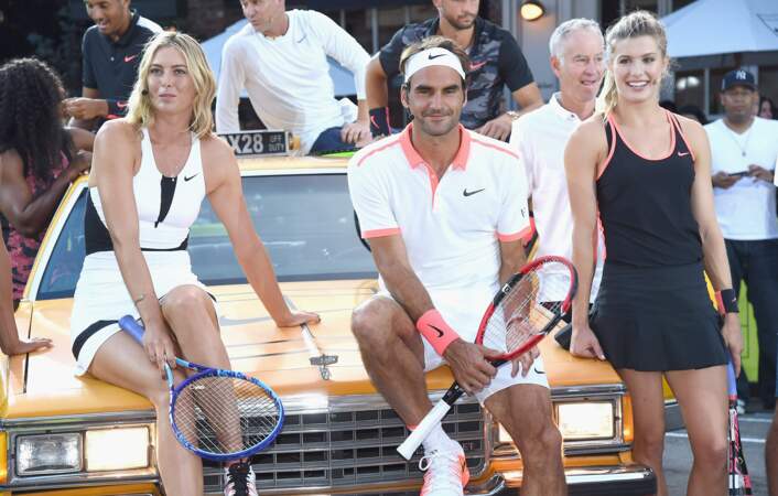 Maria Sharapova, Roger Federer et Eugenie Bouchard