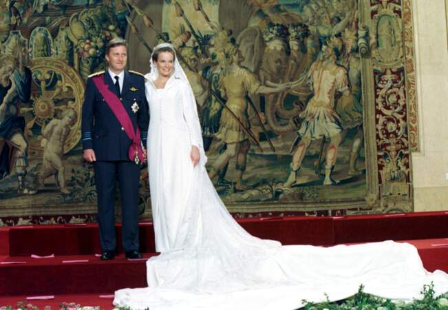 Mariage du Prince Philippe de Belgique et de Mathilde d'Udekem en 1999