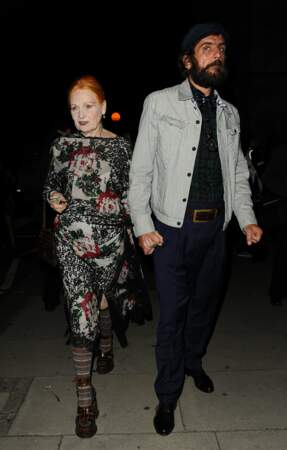 La styliste britannique Vivienne Westwood (76 ans) et son mari Andreas Kronthaler, de 25 ans son cadet