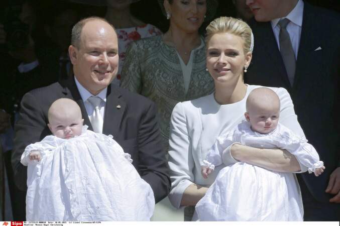 Le 10 mai Charlène et Albert de Monaco baptisent leurs jumeaux, Jacques et Gabriella