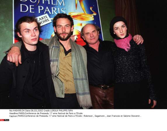 Jean-François Stevenin et ses trois enfants, acteurs aussi: Robinson, Sagamore et Salomé