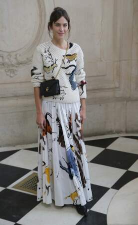 Défilé Dior printemps/été 2018  : la top Alexa Chung en look arty