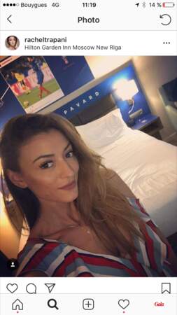 Rachel Lagrain-Trapani déjà dans sa chambre d'hôtel à Moscou