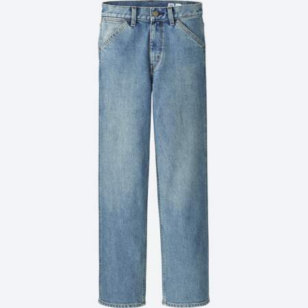 Court, jeans 7/8 disponible en blanc et en noir, 39,90 € (Uniqlo U).