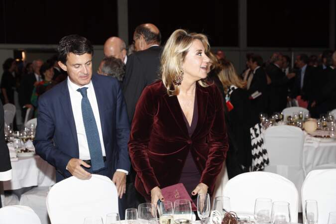 Manuel Valls et sa compagne Susanna Gallardo le 15 octobre 2018 à Barcelone pour Los Premios Planeta 2018 awards