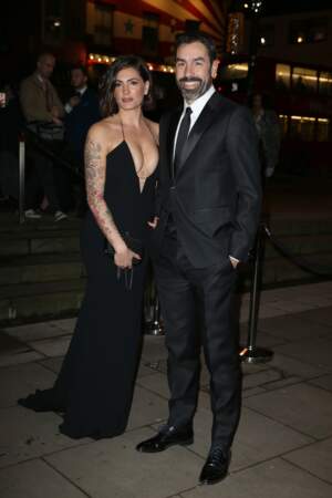 Robert Pires et sa femme Jessica, à Londres, le 18 février 2019.