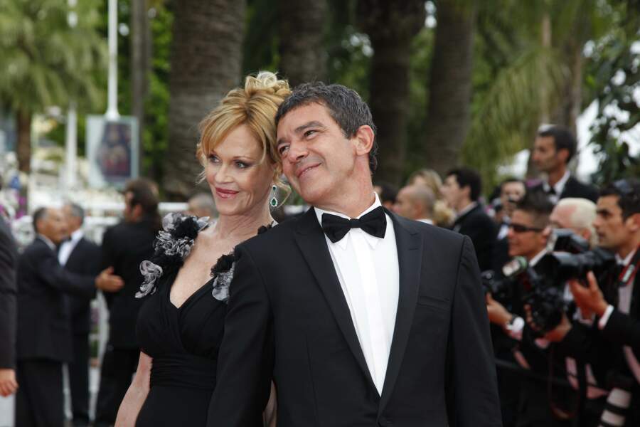 Melanie Griffith et Antonio Banderas sur le tapis rouge du Festival de Cannes en 2011