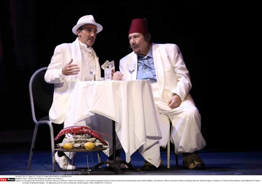 2012 France 2 rediffuse en direct la pièce Tartarin de Tarascon dans laquelle joue Michel Galabru
